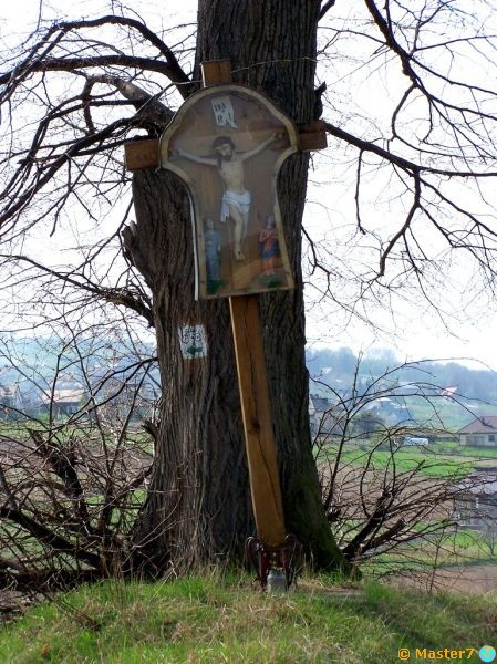 Janowice - stary krzyż przydrożny