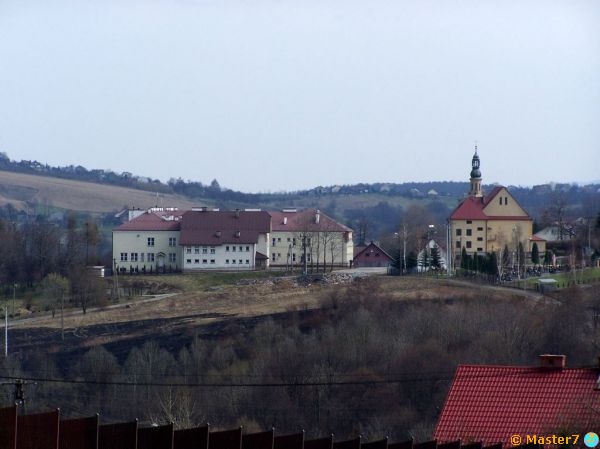 Koźmice Wielkie widziane z Janowic